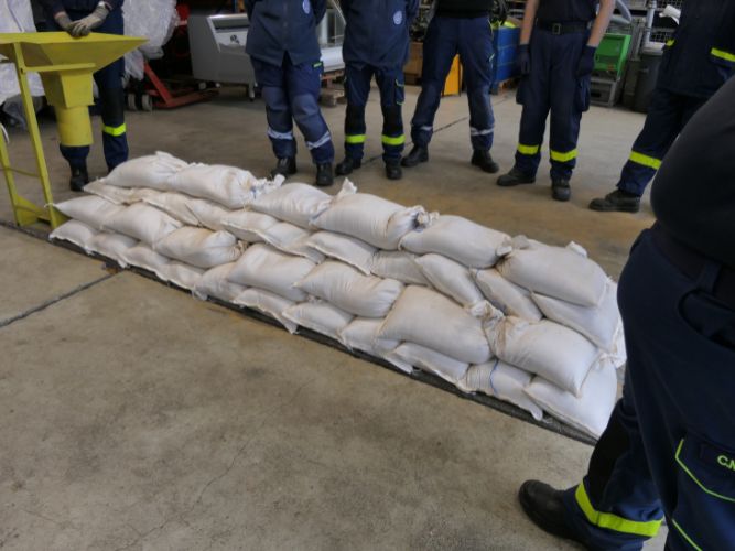 Ausbildung Sandsackverbau