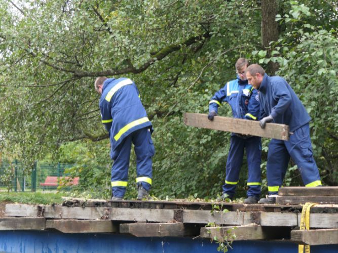 Projekt Brückenbau - Tag 1