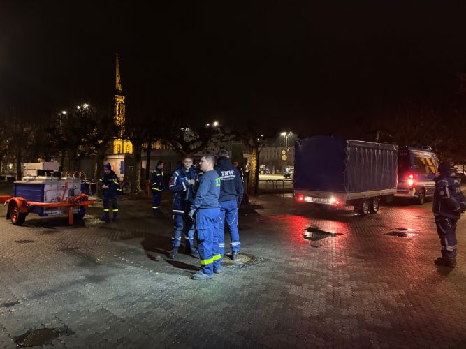 Traditionelle Erbsensuppe-Kochaktion 