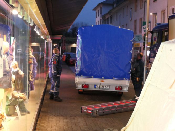 Traditionelle Erbsensuppe-Kochaktion 