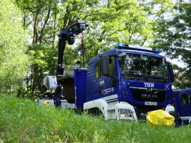 Transport der historischen Walze 
