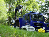 Transport der historischen Walze 