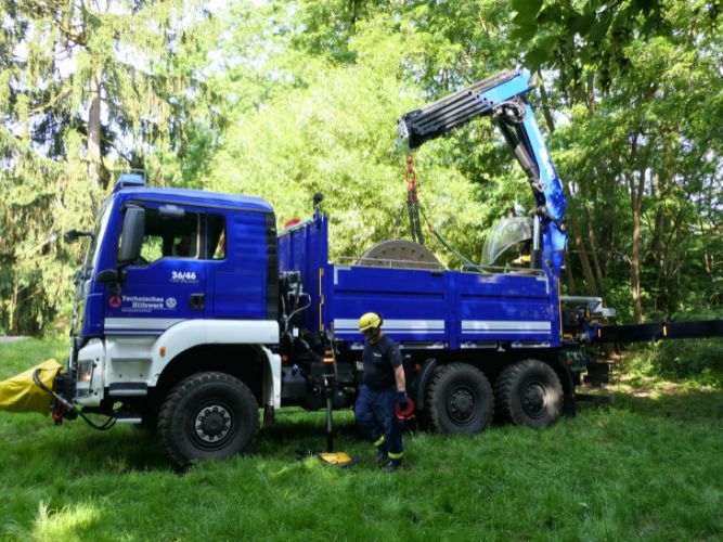 Transport der historischen Walze 