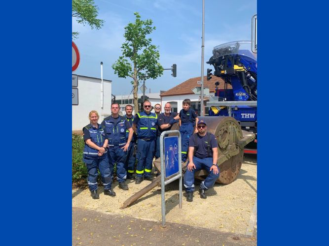 Transport der historischen Walze 